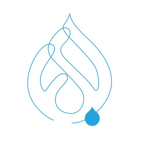 What is Drupal 9 graphic and droplet